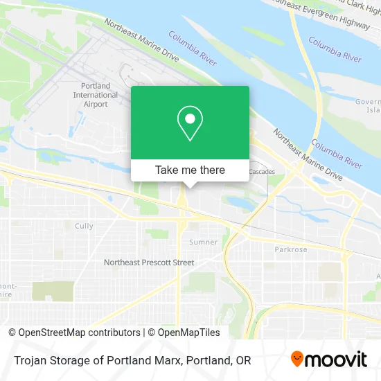 Trojan Storage of Portland Marx map