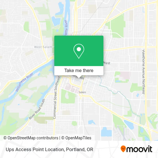 Ups Access Point Location map