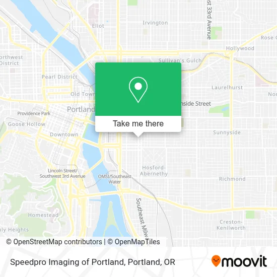 Speedpro Imaging of Portland map