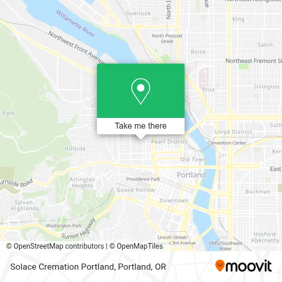 Solace Cremation Portland map