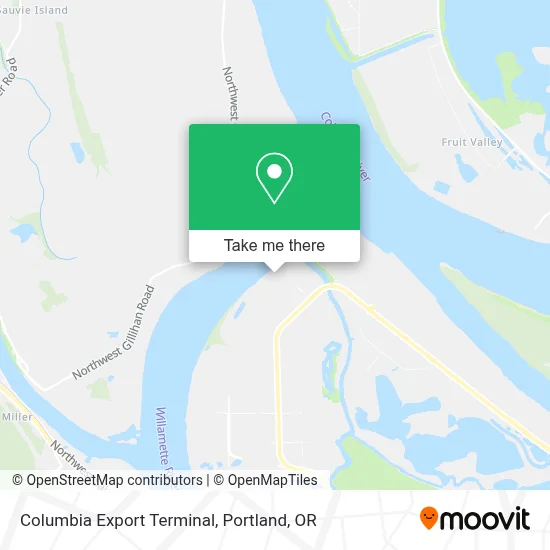 Columbia Export Terminal map