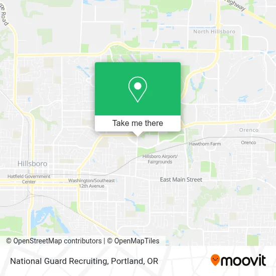 National Guard Recruiting map