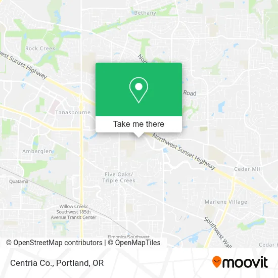 Centria Co. map