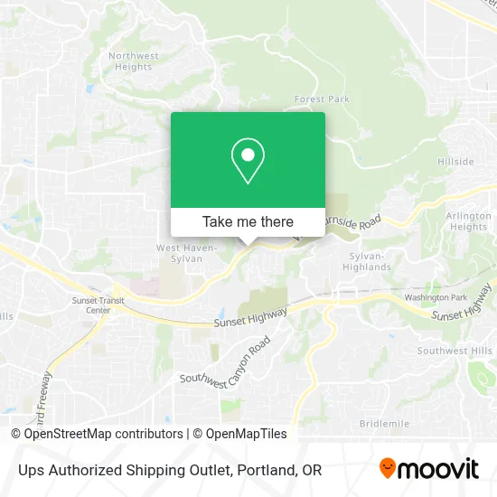 Ups Authorized Shipping Outlet map