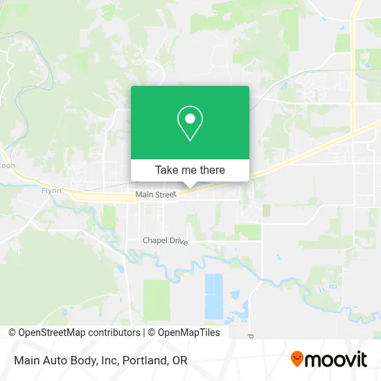 Main Auto Body, Inc map