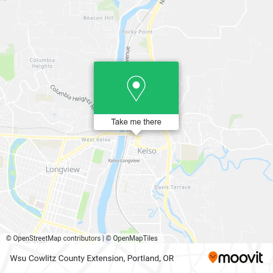Wsu Cowlitz County Extension map