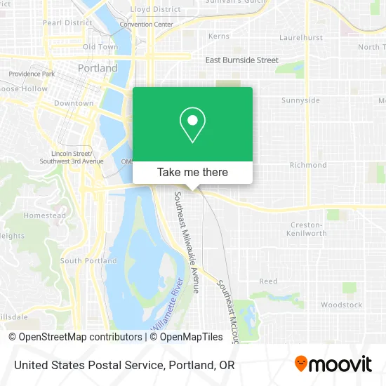 United States Postal Service map