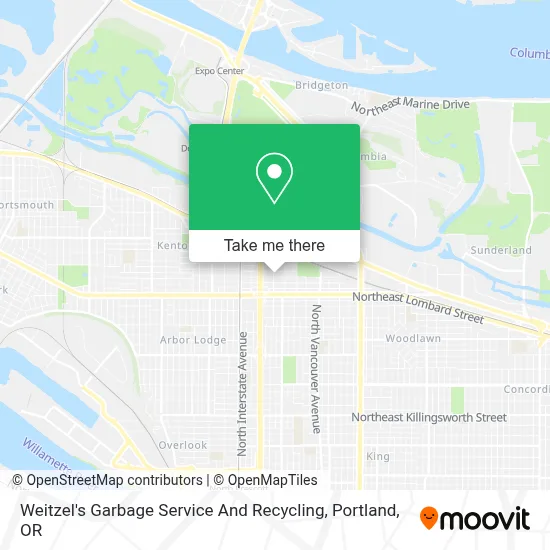 Weitzel's Garbage Service And Recycling map