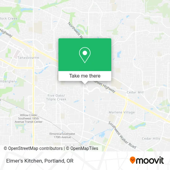 Elmer's Kitchen map