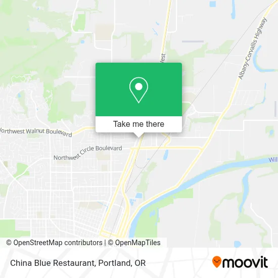 China Blue Restaurant map