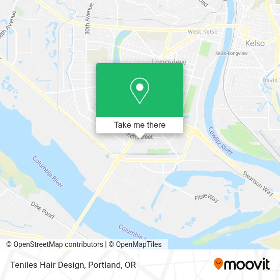 Teniles Hair Design map
