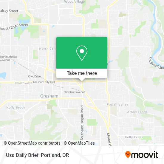 Usa Daily Brief map