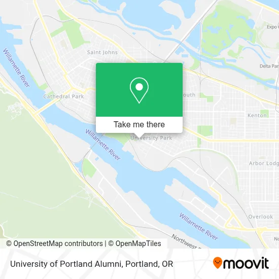 University of Portland Alumni map