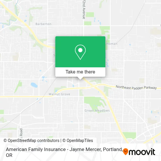 American Family Insurance - Jayme Mercer map
