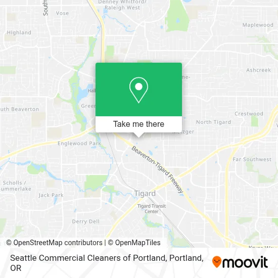 Seattle Commercial Cleaners of Portland map