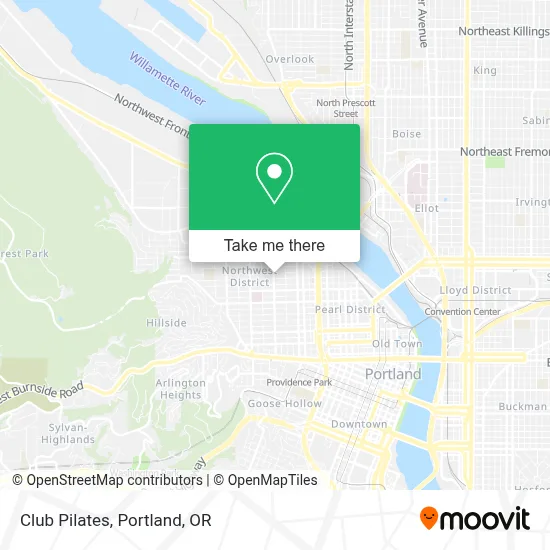 Club Pilates map