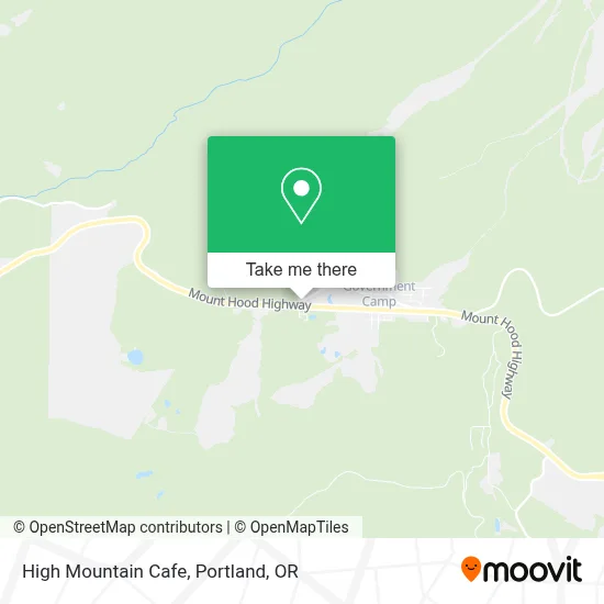 High Mountain Cafe map