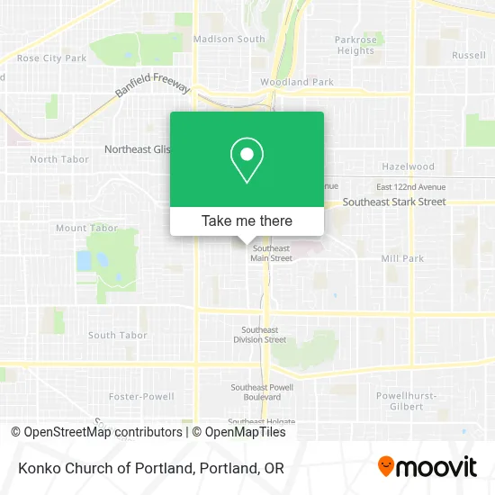 Konko Church of Portland map