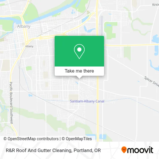 R&R Roof And Gutter Cleaning map