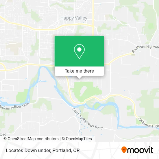 Locates Down under map
