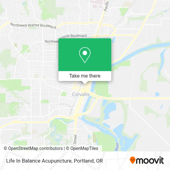 Life In Balance Acupuncture map