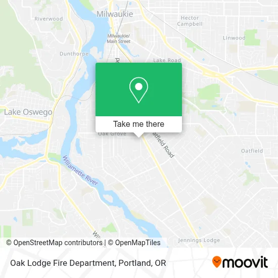 Oak Lodge Fire Department map