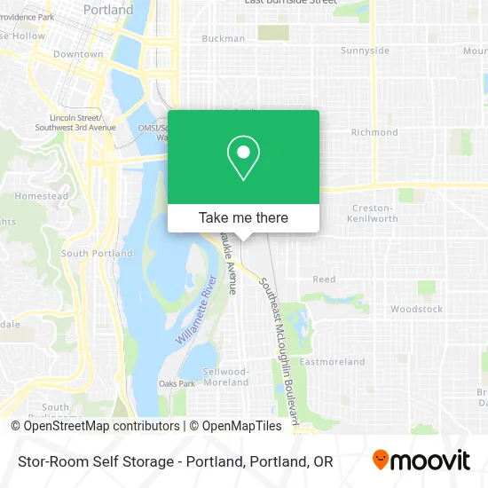 Stor-Room Self Storage - Portland map