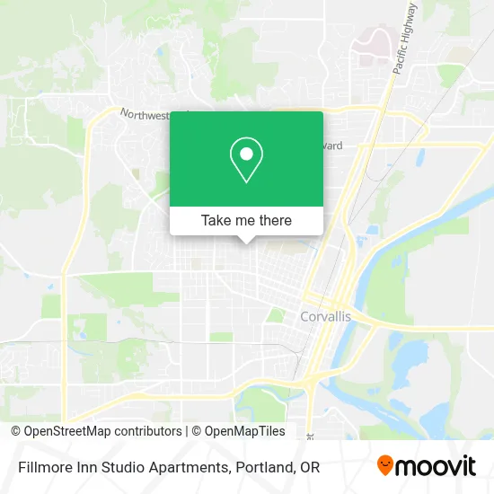 Fillmore Inn Studio Apartments map