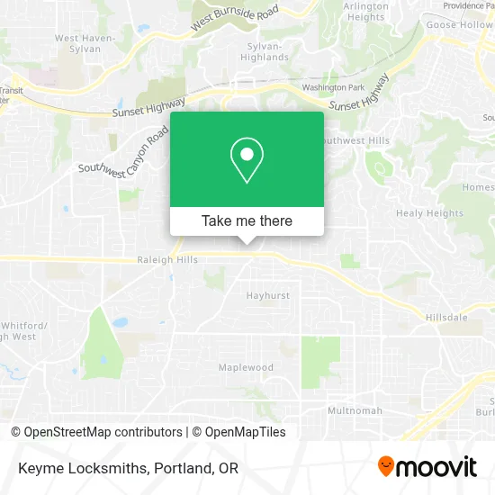 Keyme Locksmiths map
