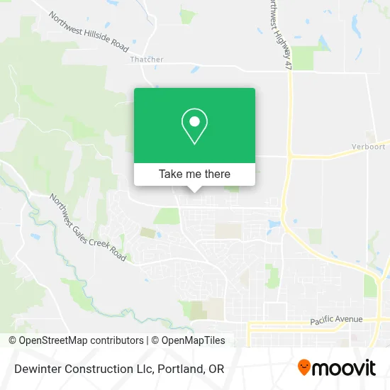 Dewinter Construction Llc map
