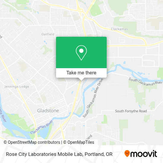 Rose City Laboratories Mobile Lab map