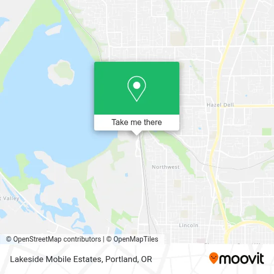Lakeside Mobile Estates map