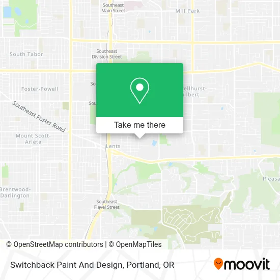 Switchback Paint And Design map