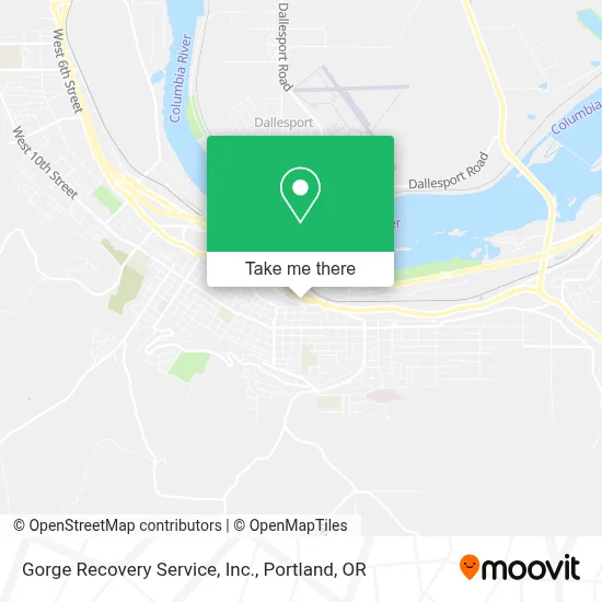 Gorge Recovery Service, Inc. map