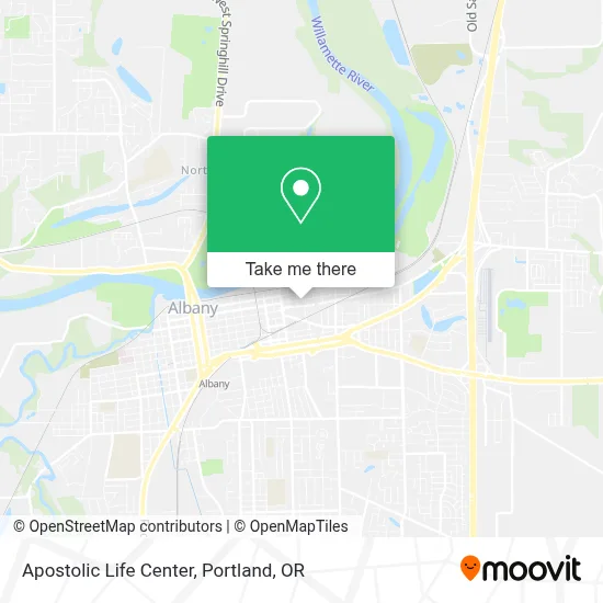 Apostolic Life Center map