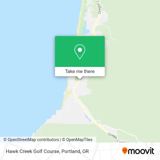 Hawk Creek Golf Course map