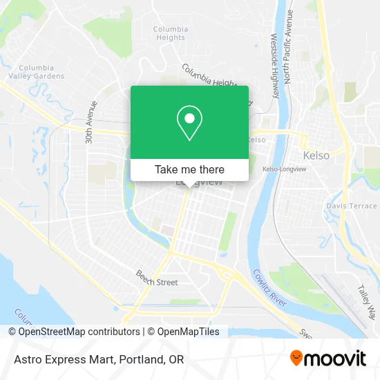 Astro Express Mart map