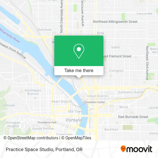 Practice Space Studio map