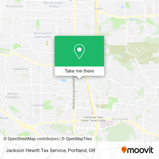Jackson Hewitt Tax Service map