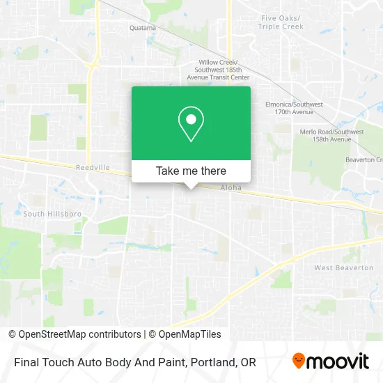 Final Touch Auto Body And Paint map