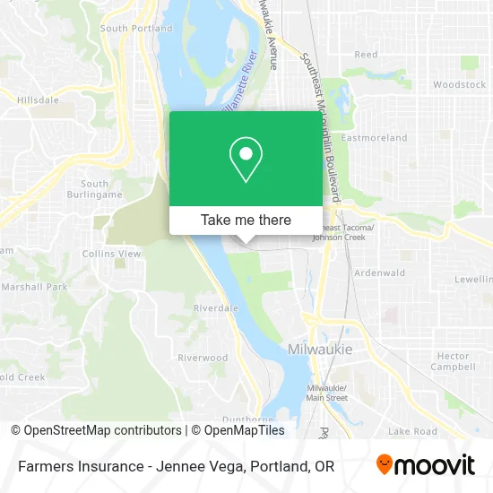 Farmers Insurance - Jennee Vega map