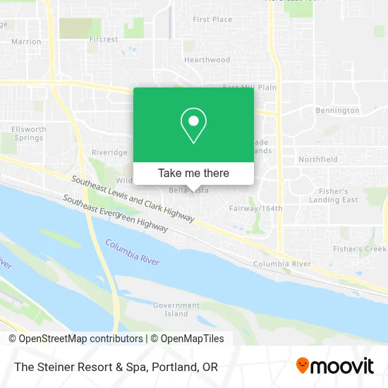 The Steiner Resort & Spa map