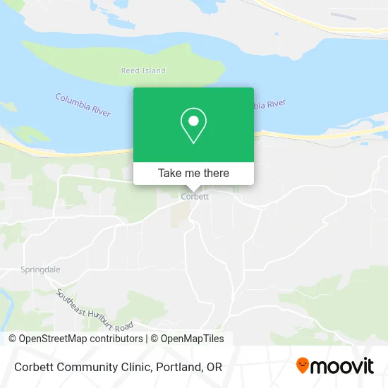 Corbett Community Clinic map