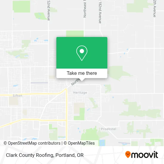 Clark County Roofing map