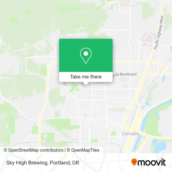 Sky High Brewing map