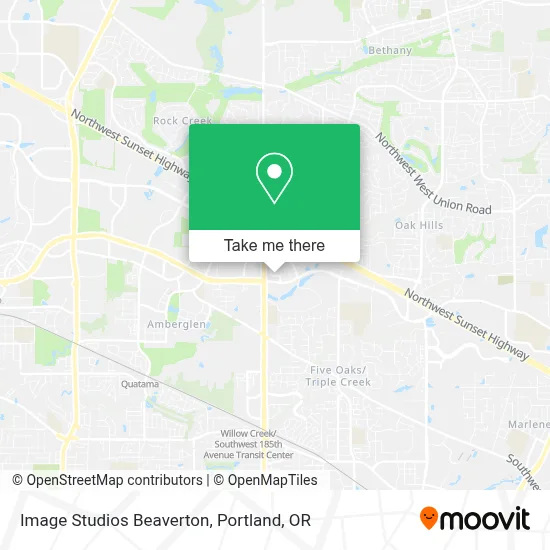 Image Studios Beaverton map