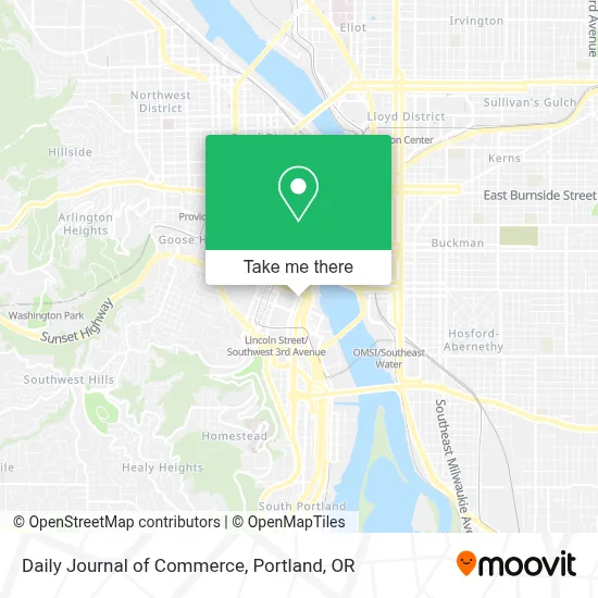Daily Journal of Commerce map