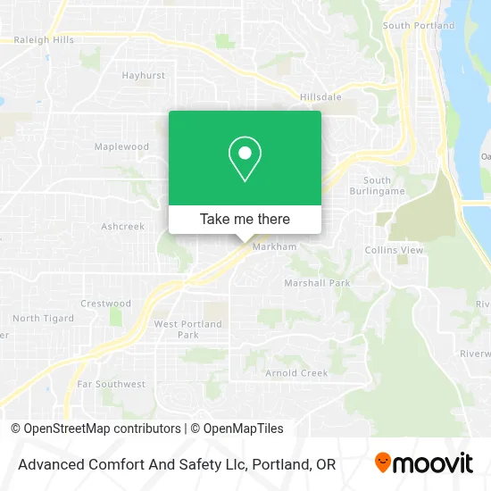 Advanced Comfort And Safety Llc map