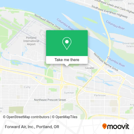 Forward Air, Inc. map