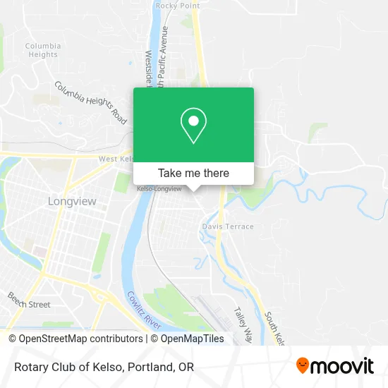 Rotary Club of Kelso map